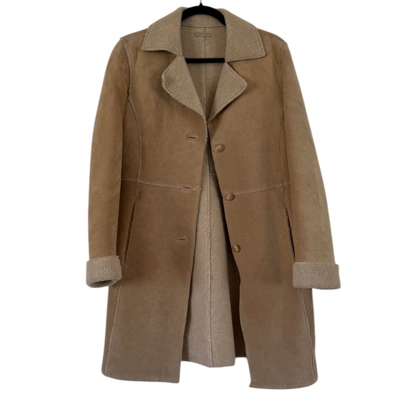 ✨ Guess Suede coat – tan | Size Women's M - Picture 1 of 10